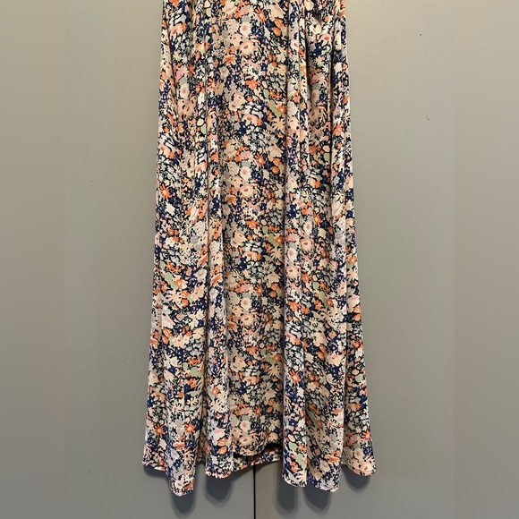 LOFT - Floral Asymmetrical Sleeveless Dress (Size L) - Picture 12 of 12